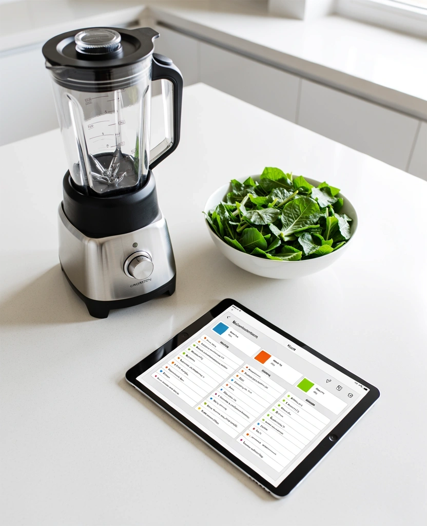 Nutrition plan and fresh ingredients